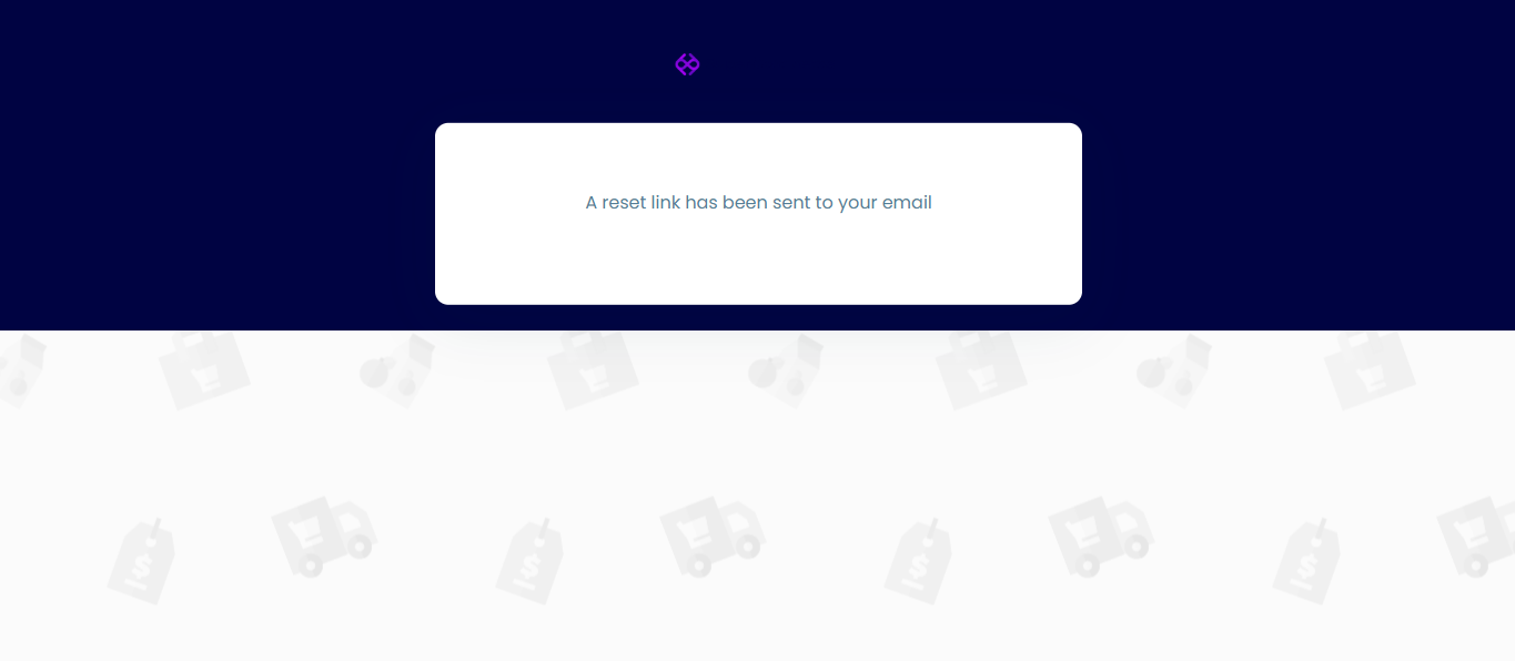 Confirmation reset link sent to email